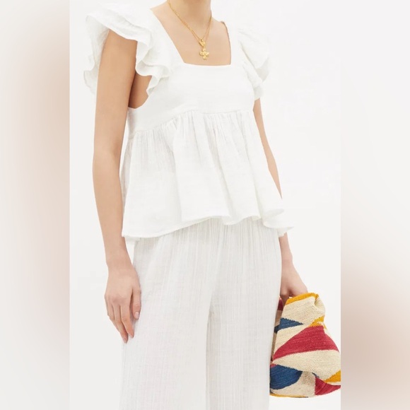 anaak Tops - Anaak Astrid ruffle cotton top